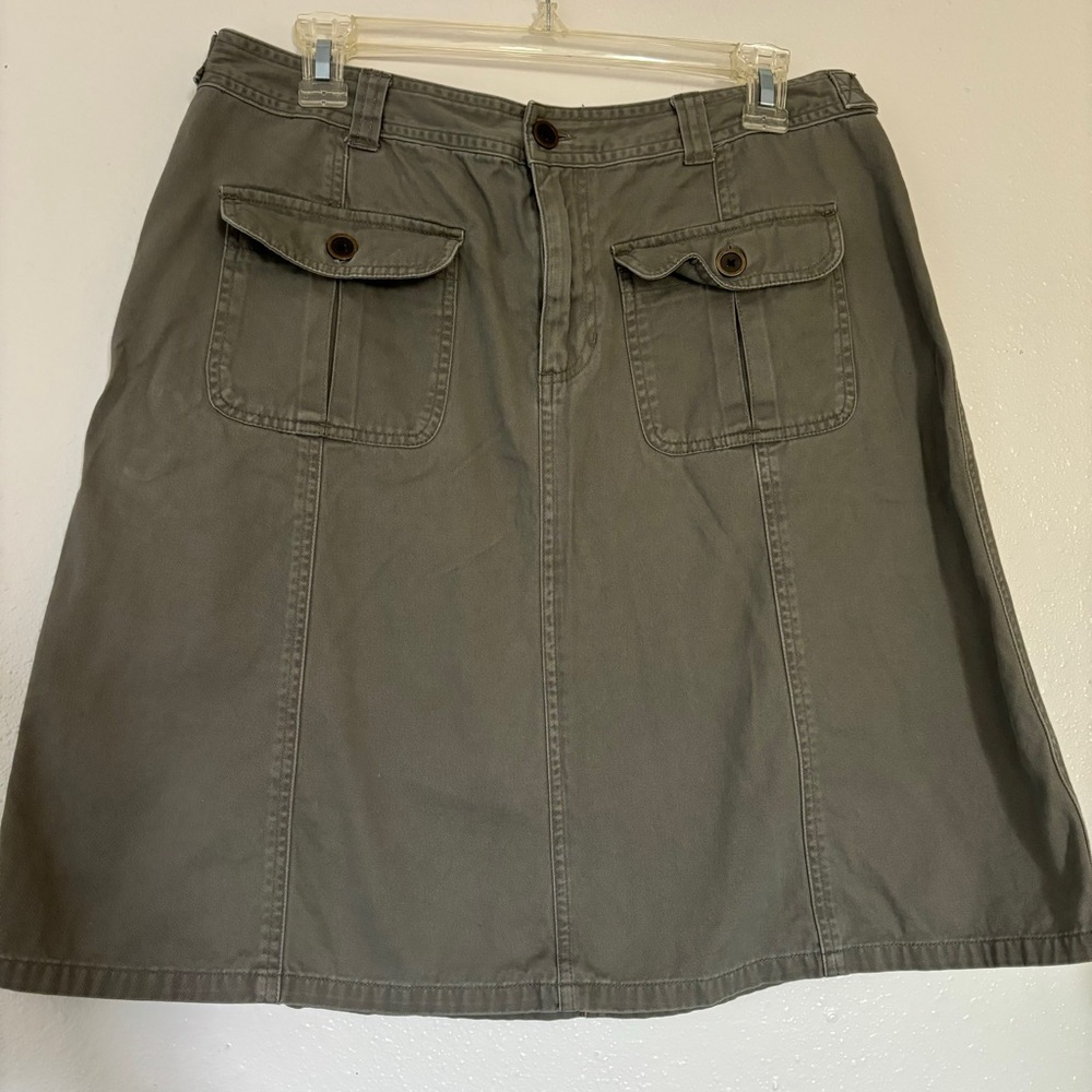 Cherokee vintage olive khaki skirt size 12